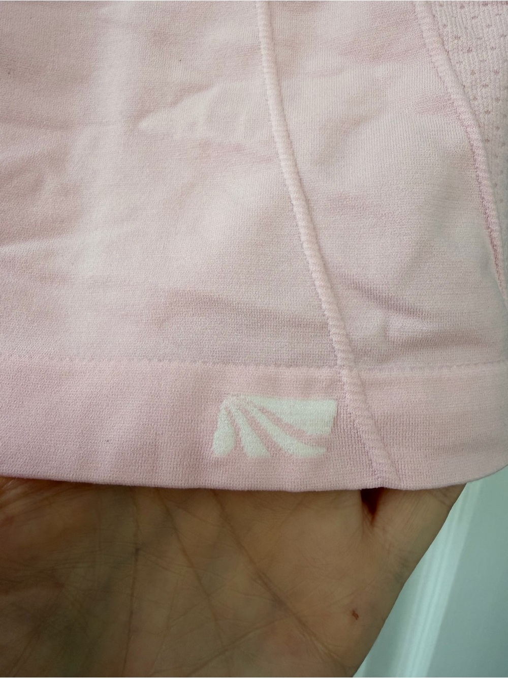 Marika Pink Mesh Performance Athletic Top Short Sleeve V-Neck Size Small - Picture 4 of 5